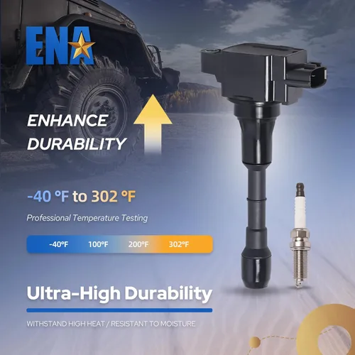 Miniatura 3 de ENA Juego de 6 bobinas de encendido y bujías iridio platino 3.7 5.6 compatibles con Infiniti Nissan 370Z FX37 G37 M37 Q40 Q50 Q60 Q70 QX70 3.7L 5.6L