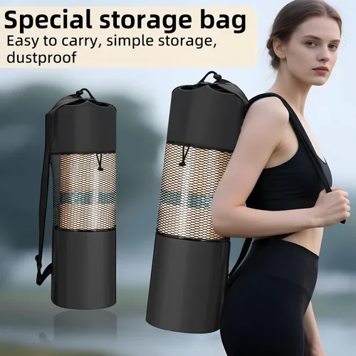 Miniatura 5 de FOLAI Esterilla de yoga extra gruesa de 6 mm - Esterilla de ejercicios antideslizante para HIIT, pilates y entrenamientos en casa con correa
