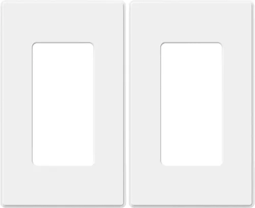 Miniatura 17 de ELEGRP Placas de pared decorativas sin tornillos de 1 gang, tamaño estándar, cubierta de placa frontal termoplástica irrompible para interruptor