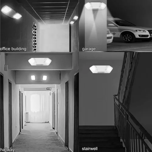 Miniatura 9 de LED Emergency Lights 12 Pack with Battery Backup - 2 Head Emergency Lighting for Home & Business, AC120-277V, White