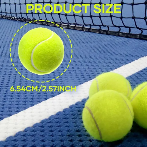 Miniatura 6 de Paquete de 38 pelotas de tenis a granel para entrenamiento de tenis, juguetes para mascotas, entrenador, juego en interiores y exteriores, pelotas