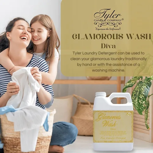 Miniatura 5 de Tyler Glam Wash Detergente para Ropa, Diva 454g, Líquido, 16 FL Oz HE Safe con Bolsita, Autoglam, Bentleygift Pluma Quitamanchas
