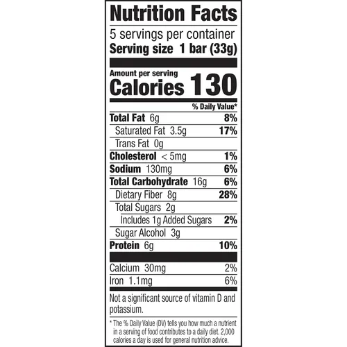 Miniatura 2 de Barras proteínicas masticables Fiber One, nuez de caramelo, aperitivos proteínicos, 1.17 oz, 5