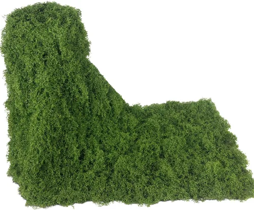 Miniatura 20 de 2 Rollos de Camino de Mesa de Musgo Falso para Decoración 4" x 47" Musgo Artificial para Plantas de Interior Hierba Blanca Falso para Macetas