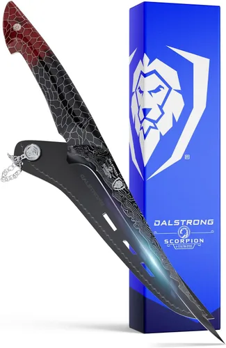 Miniatura 10 de Dalstrong Cuchillo de rebanar - 11" - Serie Scorpion Cuchillo profesional para rebanar carne - Acero exclusivo japonés V12 Ultra™ - Damasco negro
