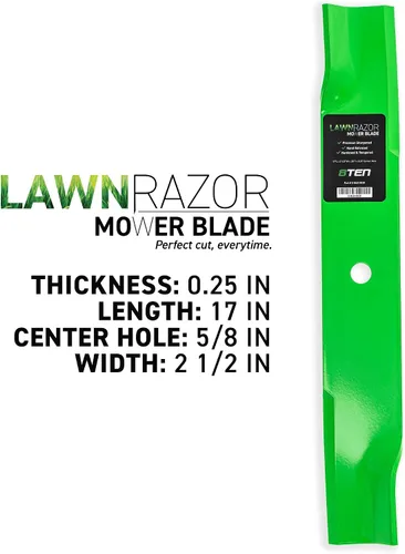 Miniatura 3 de 8TEN LawnRazor - Cuchilla de cortacésped para Toro Dixie Chopper 2550 2750 Magnum 50 pulgadas cubierta 30227-50 113579 (elevación alta), paquete de 3