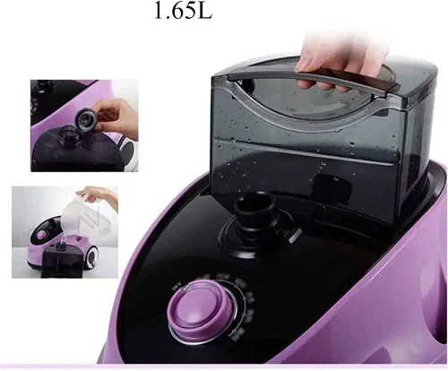 Miniatura 4 de Vaporizador de ropa, vaporizador de tela potente resistente con tabla de planchar, 6 niveles de vapor, vapor continuo perfecto