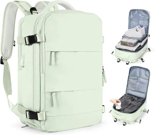 Miniatura 27 de coofay Mochila de viaje, para laptop, unisex, aprobada para aviones, bolsa de mano, equipaje, para artículos personales, para debajo del asiento