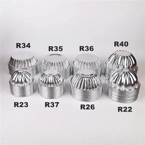 Miniatura 7 de LoBake Moldes ondulados de aluminio para tartas de flores y calabazas, moldes de jalea para pudín, para magdalenas, herramientas para hornear (R23)