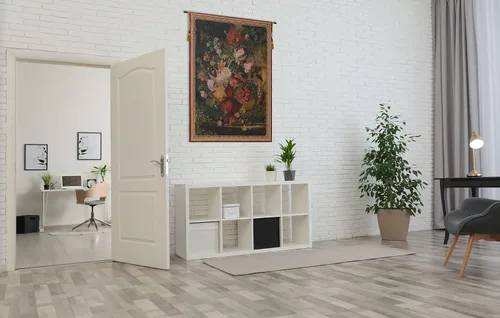 Miniatura 5 de Charlotte Home Furnishings Inc. - Tapiz francés para colgar en la pared, 44 x 33 pulgadas, mezcla de algodón viscosa y poliéster, tejido en Francia