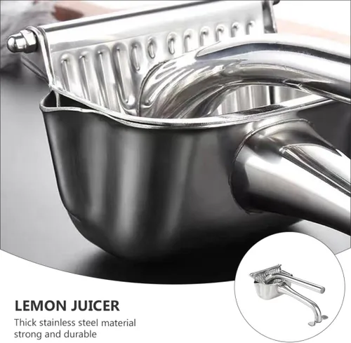 Miniatura 9 de Stainless Steel Manual Fruit Juicer Lemon Squeezer Hand Press Citrus Juicer 304 Food-grade Metal Household Kitchen Tool for Fresh Juice Extraction