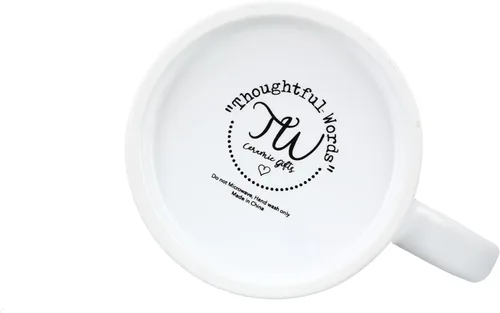 Miniatura 5 de Taza de café con texto en inglés "Mom I Love You To The Moon And Back", de 10 onzas, color blanco y dorado