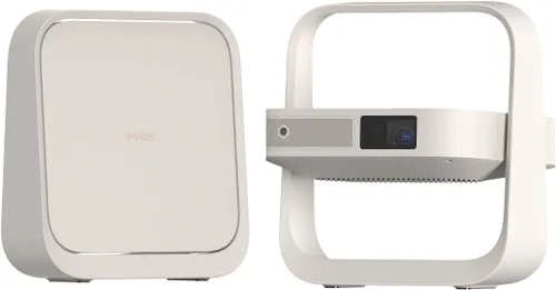 XGIMI Elfin Flip Proyector Portátil, Proyector al Aire Libre de Resolución 1080P, Licencia de Netflix, Soporte Ajustable Incorporado, Diseño Ligero
