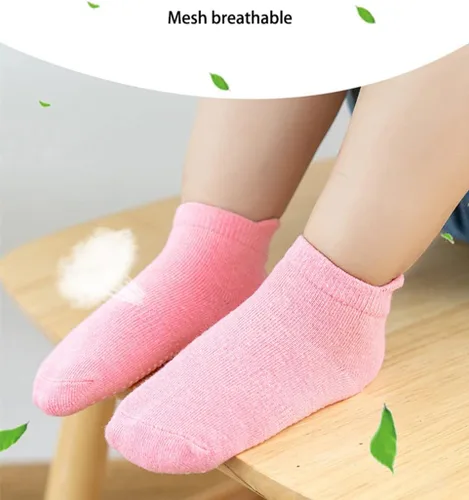 Miniatura 7 de Calcetines de tobillo antideslizantes para bebés con agarres antideslizantes para niños y niñas pequeños