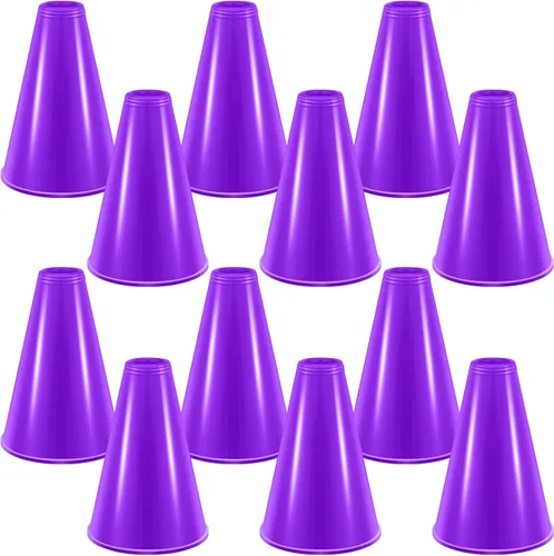 Miniatura 10 de Woanger 12 Piezas de Megafonía de Animación para Favores de Fiesta, Deportes, Animación de Partido, Silbato de Plástico DIY para Partidos