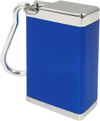 Miniatura 10 de Hourwof Cenicero portátil de metal con tapa, cenicero de bolsillo al aire libre para cigarrillos, lindas bandejas de ceniza de viaje con llavero