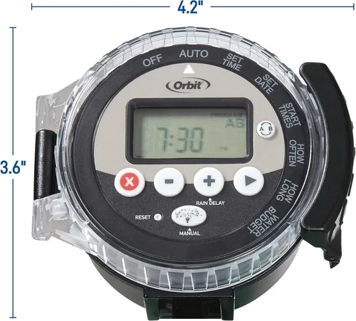 Miniatura 7 de Orbit 57865 Controlador de aspersor de agua para exterior con batería
