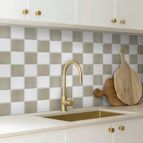 Miniatura 2 de Commomy 10 azulejos 3D mate para despegar y pegar de 11.8 x 11.8 pulgadas, ultraligeros de PVC, cuadrados, para despegar y pegar para cocina