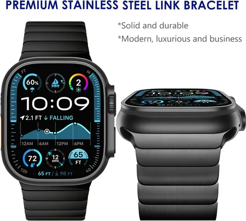 Miniatura 2 de WINGLE Correa compatible para Apple Watch Ultra 3/2/1 Banda 49mm Series 11 10 46mm 45mm 44mm 42mm SE 3/2/1 Series 9 8 7 6 5 4 3 2 1 para hombres