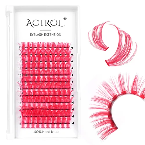 Miniatura 20 de Extensiones de pestañas de colores Easy Fan de 0.354-0.630 in, mezcla de blanco, rizo D, fácil de abanear, 0.003 in, suministros de pestañas