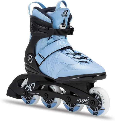 K2 Skate Patín en línea Alexis Pro para mujer, azul y negro