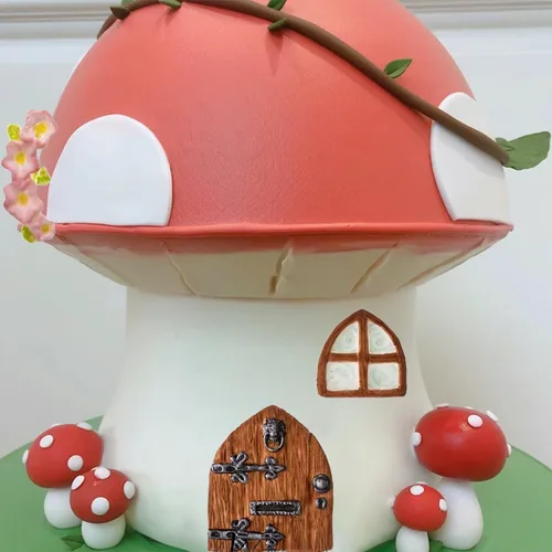 Miniatura 3 de Moldes de silicona encantados para jardín, hadas, gnomo, puerta de casa, ventana, molde de hongos para fondant para decoración de pasteles