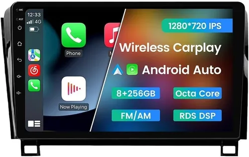 Miniatura 11 de Radio estéreo Android 12 para automóvil para Toyota Tundra 2007-2013 Sequoia 2008-2018, Biorunn 10.1 pulgadas GPS inalámbrico con cable Car-Play