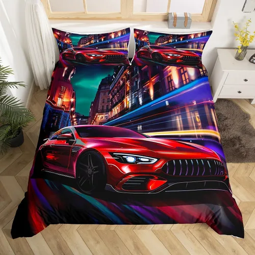 Miniatura 10 de Funda de edredón de mármol azul tamaño King, juego de ropa de cama de mármol colorido líquido abstracto, arco iris, funda de edredón de arena