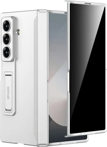 Miniatura 10 de Miimall Funda para Samsung Galaxy Z Fold 5 con protector de pantalla de privacidad, soporte ajustable integrado y protección magnética de bisagra