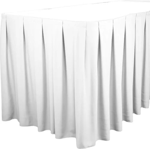 Miniatura 9 de TableLinensforLess Faldón de mesa de poliéster, altura de mesa (13 pies, plisado, bosque)
