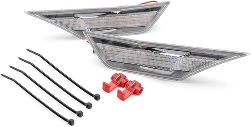 Miniatura 5 de Luces LED de posición laterales de 10ª generación para Honda Civic Sedan Coupe Hatchback Switchback de 2016-2021 Ámbar/Blanco Señal de giro