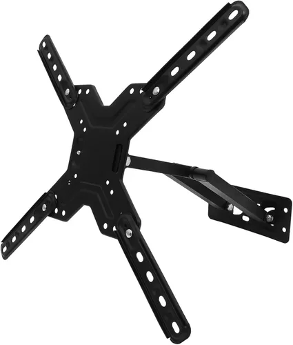 Hemobllo Soporte telescópico de montaje en pared para televisores, pantallas grandes, giratorio, retráctil, de acero laminado en frío, soporte de