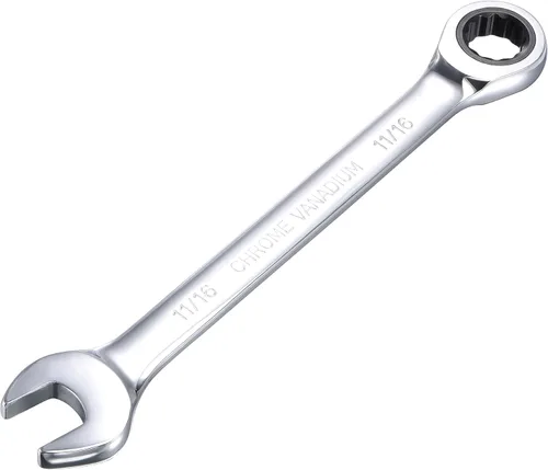 Miniatura 11 de uxcell Llave combinada de carraca de 3/4 de pulgada SAE, 72 dientes, 12 puntos, llave combinada de carraca de extremo cuadrado, herramientas