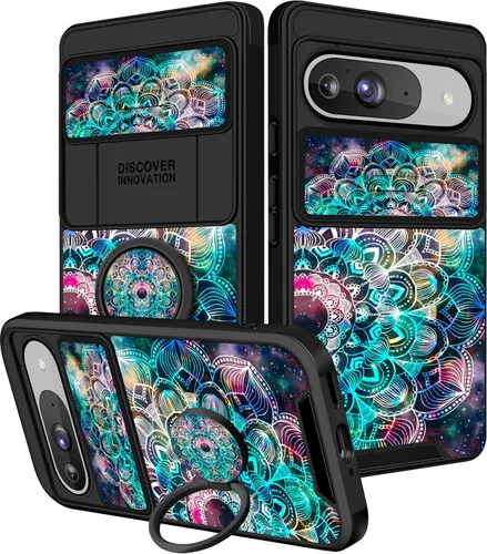 Miniatura 32 de Funermei Funda 2 en 1 para Google Pixel 7 Pro para mujeres, funda de teléfono de girasol lindo para niñas, diseño de flores florales femeninas
