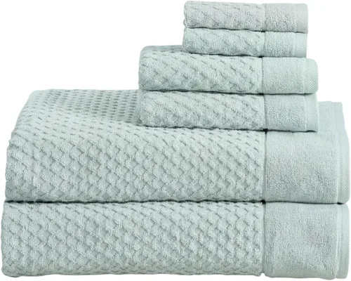 Miniatura 90 de Great Bay Home - Toallas de mano 100% algodón blanco, 6 toallas de baño suaves para manos, altamente absorbentes y de secado rápido, colección