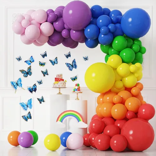 Miniatura 3 de SAOROPEB Decoración de pared de mariposa 3D, 24 piezas de decoraciones de mariposa de doble capa para decoraciones de fiesta, decoración
