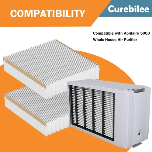 Miniatura 4 de 501 Filtro de repuesto para horno compatible con el purificador de aire AprilAire 5000 para toda la casa, 16 x 25 x 6 MERV 15, aire limpio y polvo