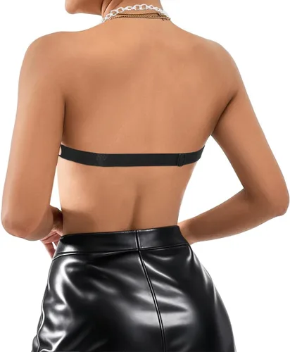 Miniatura 3 de Testudineus Camiseta sin mangas reflectante para mujer, diseño metálico brillante con cremallera en la espalda, traje de festival y rave
