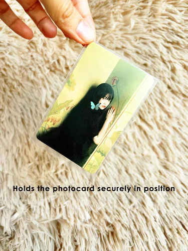 Miniatura 5 de Paquete de 100 fundas para tarjetas fotográficas, 2.323 x 3.543 in de grosor de 200 micrones, funda transparente CPP, protector de tarjetas
