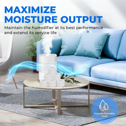 Miniatura 6 de Paquete de 30 filtros de repuesto para humidificador de llenado superior para humidificadores LEVOIT Classic160, Dual150, Dual200S, Classic300(S)