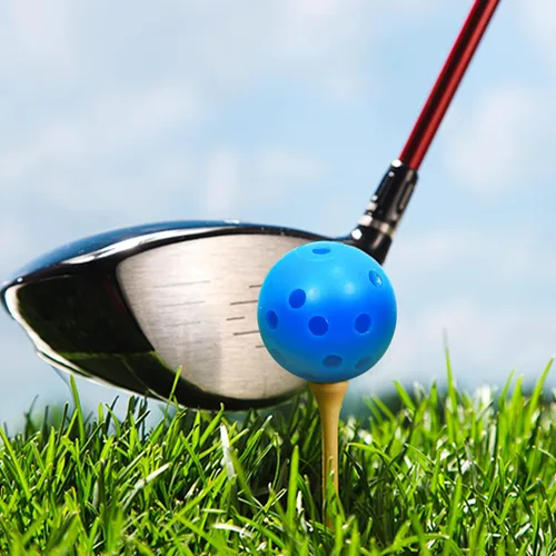 Miniatura 7 de Pelotas de golf de plástico para práctica de vuelo limitado, pelota de entrenamiento de golf hueca para práctica de swing, pelotas de golf