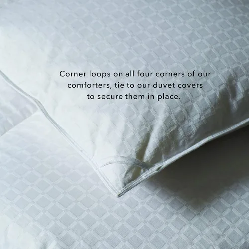 Miniatura 2 de Cuddledown Dreamstead 700 Fill Power Edredón Suave, Lofty, Cloudlike Plumón de ganso blanco europeo Carcasa 100% algodón, tejido de ventana