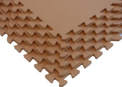 Miniatura 21 de Tapete de entrenamiento con baldosas de espuma entrelazados para pisos de gimnasios. Excelente para pilates, yoga, aeróbica, cardio, entrenamiento