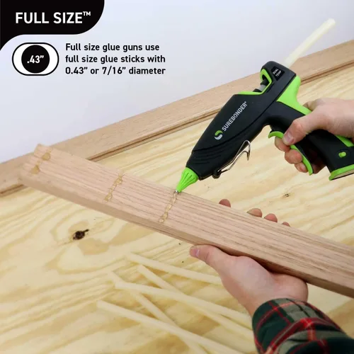 Miniatura 6 de Surebonder Pistola de Pegamento Caliente y Barras de Pegamento, Pistola de Pegamento Caliente de Tamaño Completo de 100W de Doble Temperatura con 20