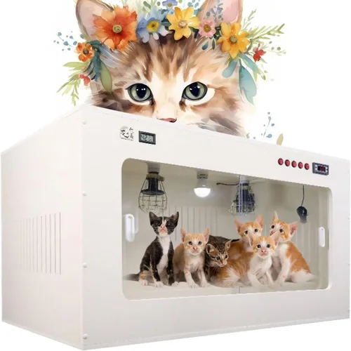 Caja de incubadora de mascotas para perro, criador de mascotas grande para perros, incubadora de gatos para cachorros, incubadora de cachorros con