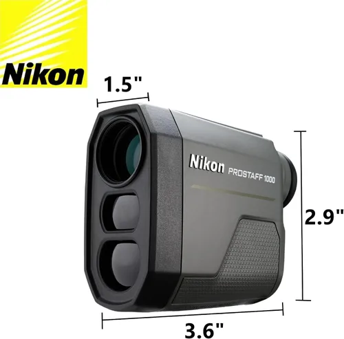 Miniatura 2 de Nikon Paquete de telémetro láser Prostaff con 3 baterías CR2 y paño de limpieza Lumintrail