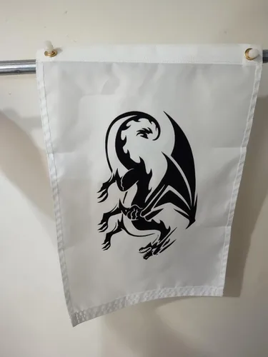 Miniatura 2 de AMZFLAG Bandera blanca sólida de 12 x 18 pulgadas, 2 unidades, banderas blancas lisas de colores vivos para exteriores, banderas en blanco