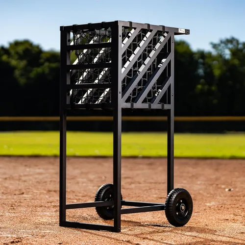 Miniatura 3 de Murray Sporting Goods Carrito de práctica de béisbol y sóftbol - Carrito de pelota resistente con ruedas, portador de bolas de gran capacidad