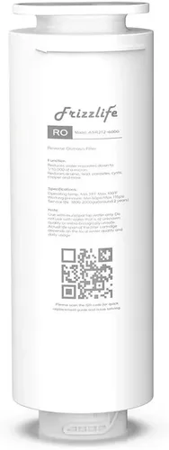Frizzlife Cartucho de filtro de reemplazo del RO de ASR212-600G para PD600-TAM3 (2da etapa)