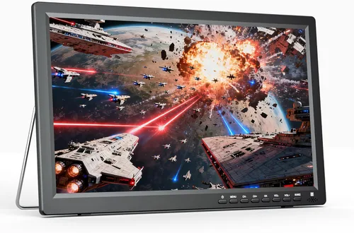 Televisor LCD portátil de 15.6 pulgadas con batería recargable, sintonizador ATSC, HDMI y USB, pequeño televisor portátil para encimera de cocina,